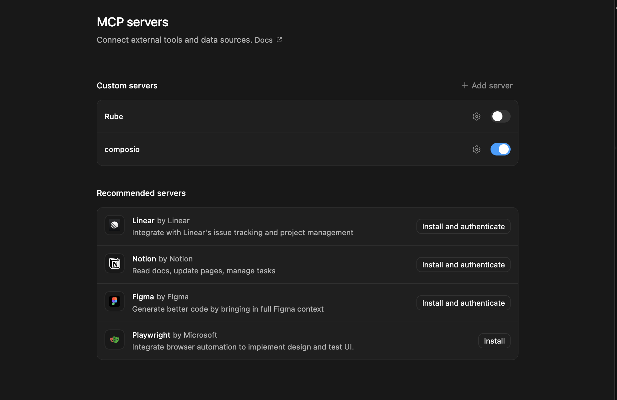 Codex App MCP setup